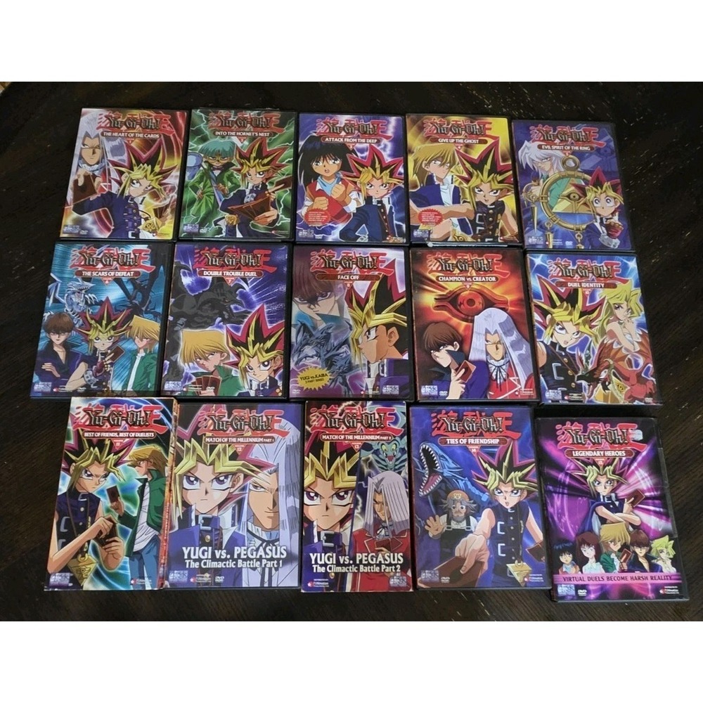 YU-GI-OH! Volume 1-15 DVD/VHS SET  Complete Trading Card Konami 1996